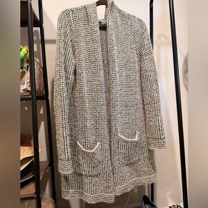 Green and cream cardigan super soft